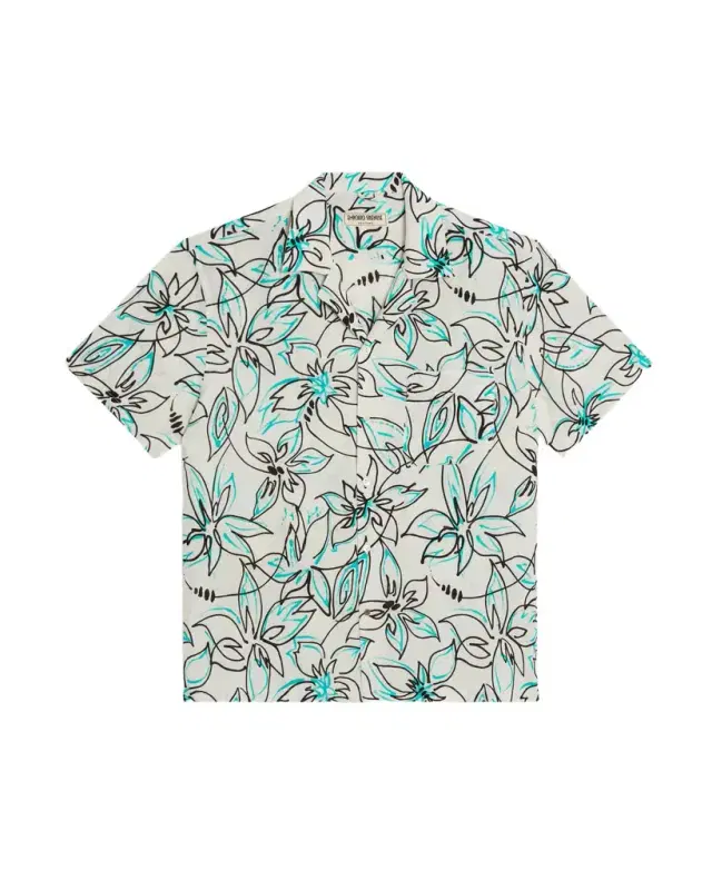 Emporio Sirenuse Drip Linen Hawaiian Shirt