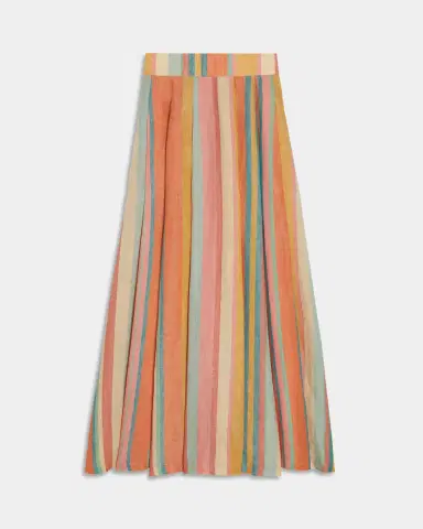 Emporio Sirenuse Flaminia Rainbow Stripe Linen Skirt | Thumbnail 22 Emporio Sirenuse Flaminia Rainbow Stripe Linen Skirt | Thumbnail 22
