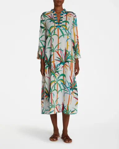 Emporio Sirenuse Giada Caftan in Tropical Sunset | Thumbnail 2 Emporio Sirenuse Giada Caftan in Tropical Sunset | Thumbnail 2