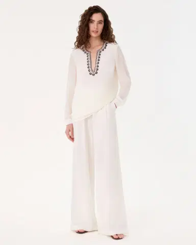 Emporio Sirenuse Irene Blouse in Embroidery Beads | Thumbnail 3 Emporio Sirenuse Irene Blouse in Embroidery Beads | Thumbnail 3