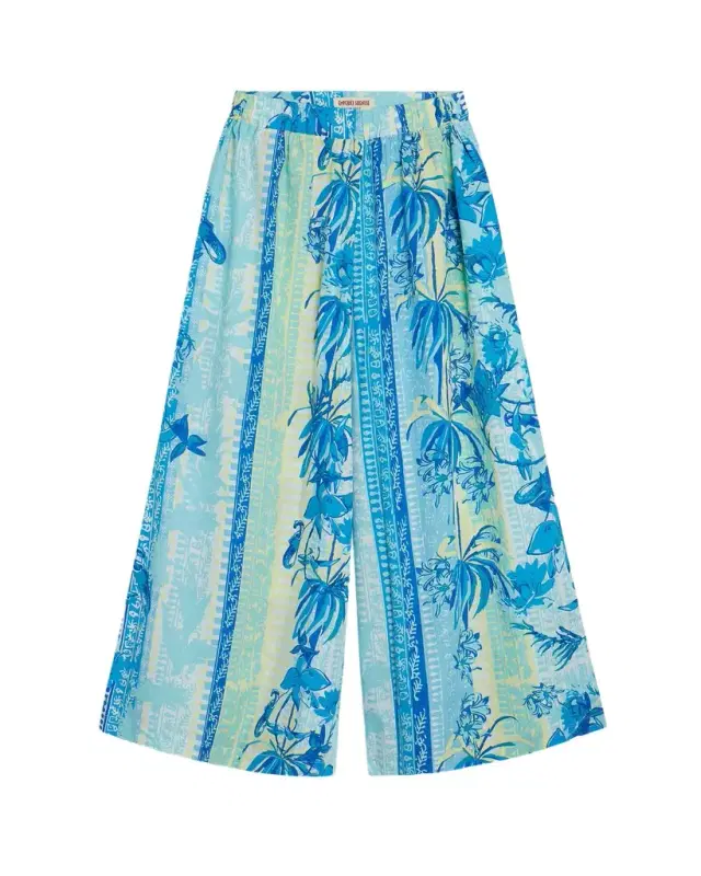 Emporio Sirenuse Jade Pants in Blue Blossom