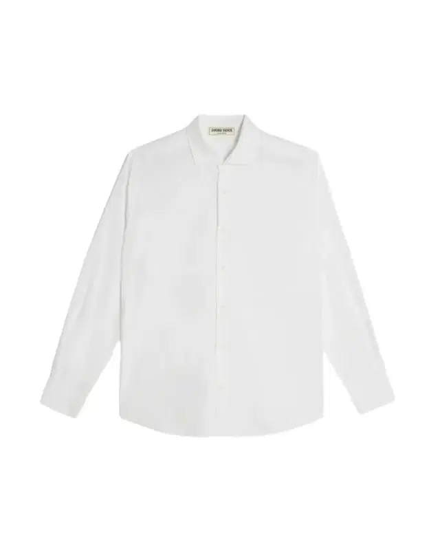 Emporio Sirenuse Kadhi Mushroom Cotton Shirt  White
