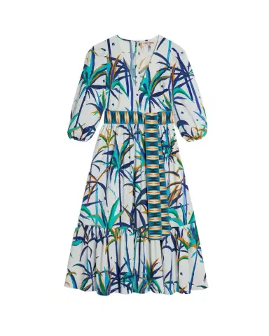 Emporio Sirenuse Loretta Dress in Tropical Sunset | Thumbnail 1 Emporio Sirenuse Loretta Dress in Tropical Sunset | Thumbnail 1