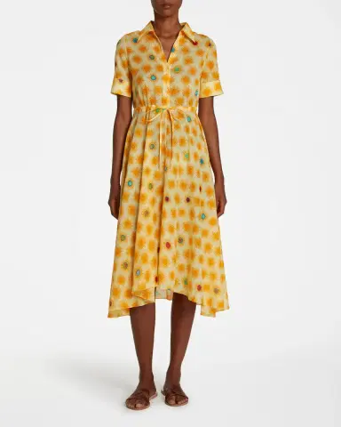 Emporio Sirenuse Lucy Dress in Yellow Smile | Thumbnail 2 Emporio Sirenuse Lucy Dress in Yellow Smile | Thumbnail 2
