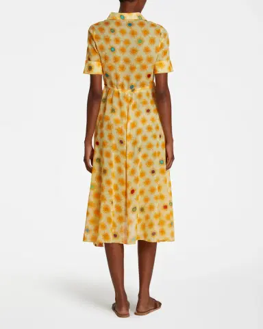 Emporio Sirenuse Lucy Dress in Yellow Smile | Thumbnail 3 Emporio Sirenuse Lucy Dress in Yellow Smile | Thumbnail 3