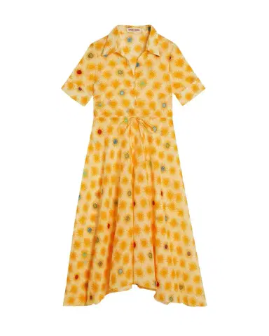 Emporio Sirenuse Lucy Dress in Yellow Smile | Thumbnail 1 Emporio Sirenuse Lucy Dress in Yellow Smile | Thumbnail 1