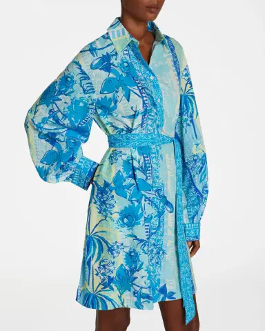 Emporio Sirenuse Odessa Shirt in Blue Blossom | Thumbnail 2 Emporio Sirenuse Odessa Shirt in Blue Blossom | Thumbnail 2