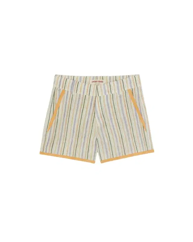 Emporio Sirenuse Shorts Summer Stripes Yellow Green