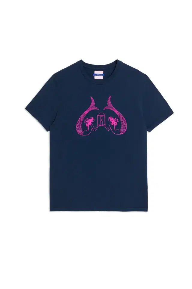 Emporio Sirenuse Sirenuse Logo T-Shirt Pink Blue Pink