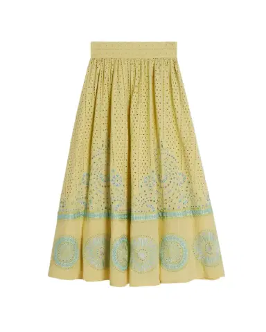Emporio Sirenuse Suri Skirt with Amalfi Embroidery | Thumbnail 1 Emporio Sirenuse Suri Skirt with Amalfi Embroidery | Thumbnail 1