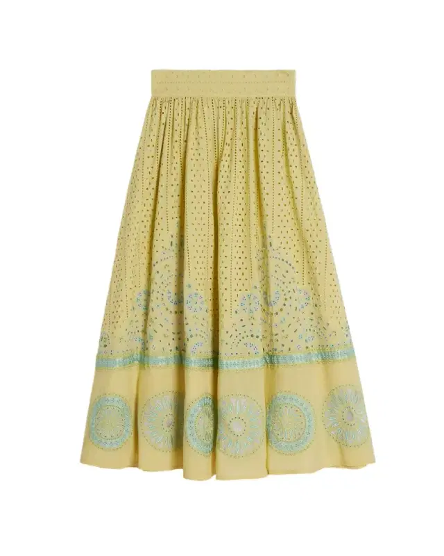 Emporio Sirenuse Suri Skirt with Amalfi Embroidery