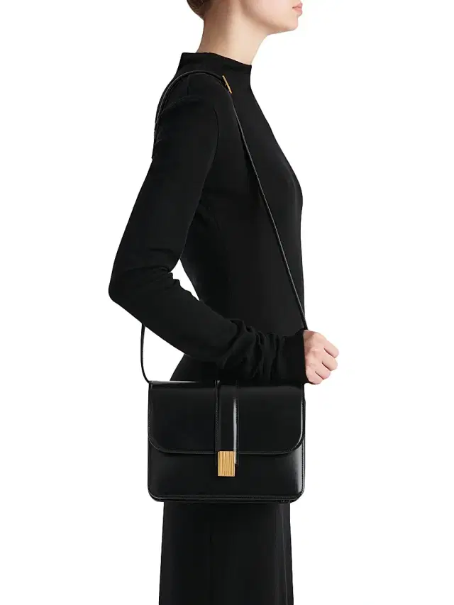 Women's Blake Leather Crossbody Bag - Black