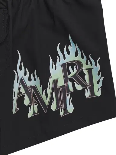 AMIRI Little Boy's & Boy's Logo Flames Swim Trunks | Thumbnail 4 AMIRI Little Boy's & Boy's Logo Flames Swim Trunks | Thumbnail 4