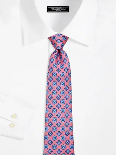 Kiton Men's Medallion-Print Silk Tie | Thumbnail 2