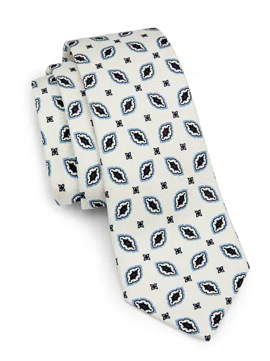 Kiton Men's Jacquard Silk Tie | Thumbnail 1 Kiton Men's Jacquard Silk Tie | Thumbnail 1