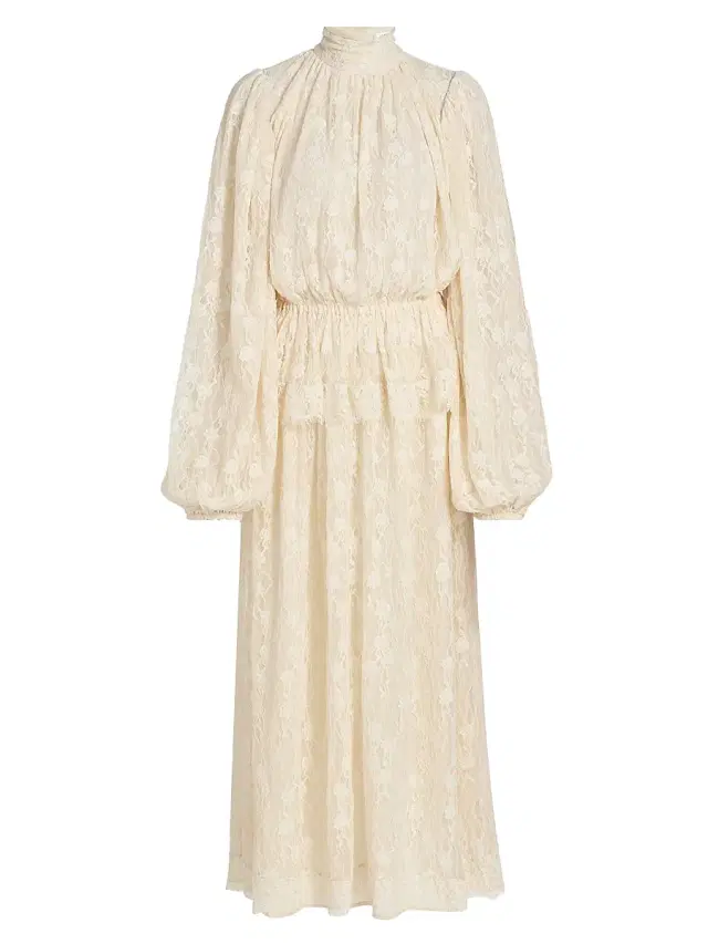 Women's Outlander x  Sereia Lace Maxi Dress - Tea Stain
