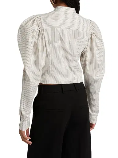 Ronny Kobo Women's Outlander x Swanson Striped Button-Front Top - Outlander Stripe - Size XL | Thumbnail 5 Ronny Kobo Women's Outlander x Swanson Striped Button-Front Top - Outlander Stripe - Size XL | Thumbnail 5