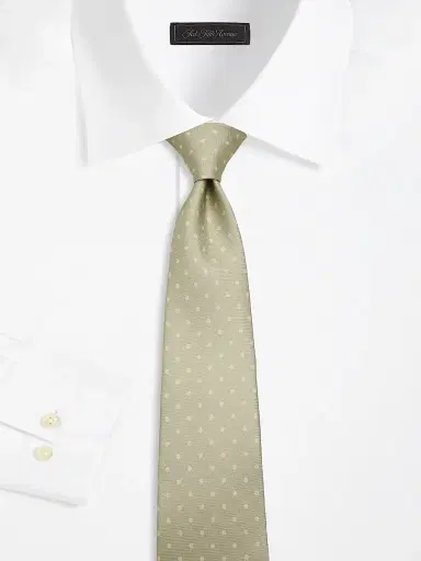 Kiton Men's Dot-Print Silk Tie | Thumbnail 2 Kiton Men's Dot-Print Silk Tie | Thumbnail 2