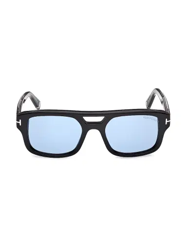Tom Ford Men's Icon 53MM Square Sunglasses - Black Blue | Thumbnail 2 Tom Ford Men's Icon 53MM Square Sunglasses - Black Blue | Thumbnail 2