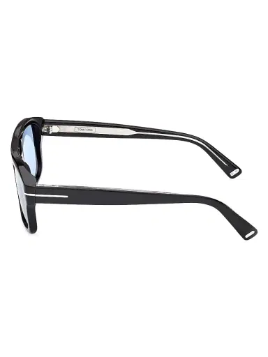 Tom Ford Men's Icon 53MM Square Sunglasses - Black Blue | Thumbnail 3 Tom Ford Men's Icon 53MM Square Sunglasses - Black Blue | Thumbnail 3