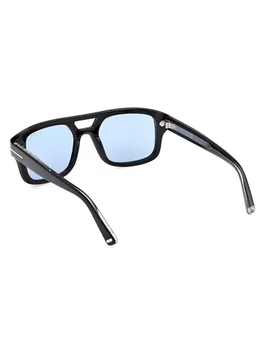 Tom Ford Men's Icon 53MM Square Sunglasses - Black Blue | Thumbnail 4 Tom Ford Men's Icon 53MM Square Sunglasses - Black Blue | Thumbnail 4
