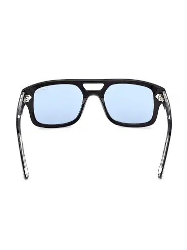 Tom Ford Men's Icon 53MM Square Sunglasses - Black Blue | Thumbnail 5 Tom Ford Men's Icon 53MM Square Sunglasses - Black Blue | Thumbnail 5