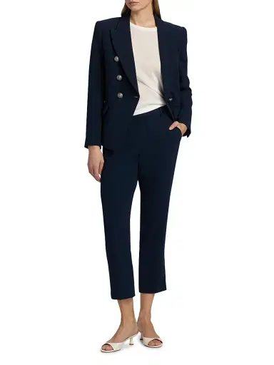 Kobi Halperin Women's West Crepe Double-Breasted Blazer - Navy - Size XXL | Thumbnail 2 Kobi Halperin Women's West Crepe Double-Breasted Blazer - Navy - Size XXL | Thumbnail 2