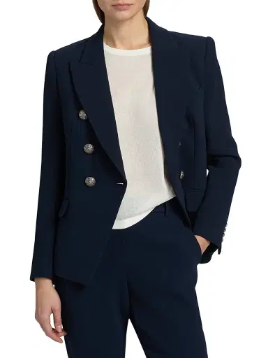Kobi Halperin Women's West Crepe Double-Breasted Blazer - Navy - Size XXL | Thumbnail 3 Kobi Halperin Women's West Crepe Double-Breasted Blazer - Navy - Size XXL | Thumbnail 3
