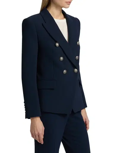 Kobi Halperin Women's West Crepe Double-Breasted Blazer - Navy - Size XXL | Thumbnail 4 Kobi Halperin Women's West Crepe Double-Breasted Blazer - Navy - Size XXL | Thumbnail 4