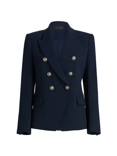 Kobi Halperin Women's West Crepe Double-Breasted Blazer - Navy - Size XXL | Thumbnail 1 Kobi Halperin Women's West Crepe Double-Breasted Blazer - Navy - Size XXL | Thumbnail 1