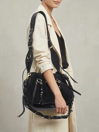 Isabel Marant Women's Bolton Suede Saddle Bag | Thumbnail 2 Isabel Marant Women's Bolton Suede Saddle Bag | Thumbnail 2