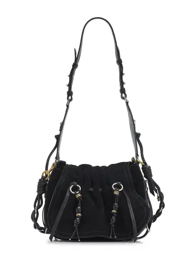 Isabel Marant Women's Bolton Suede Saddle Bag | Thumbnail 1 Isabel Marant Women's Bolton Suede Saddle Bag | Thumbnail 1