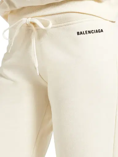 Balenciaga Women's Back Low Waist Sweatpants - Cream - Size XS | Thumbnail 5