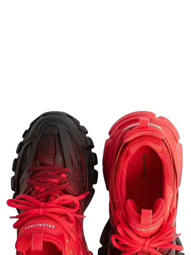 Balenciaga Men's Track Gradient Sneakers - Red Black - Size 7 | Thumbnail 3