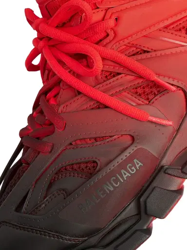 Balenciaga Men's Track Gradient Sneakers - Red Black - Size 7 | Thumbnail 4