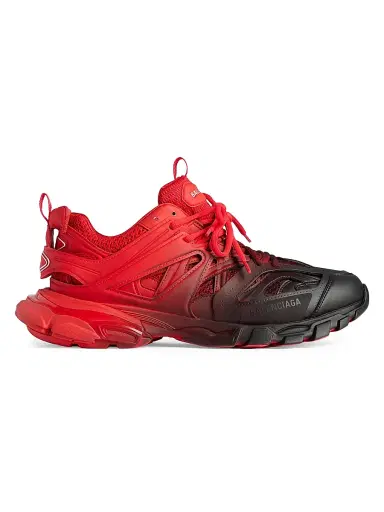 Balenciaga Men's Track Gradient Sneakers - Red Black - Size 7 | Thumbnail 1