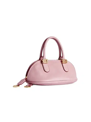 Balenciaga Women's Bolero Bowling Crossbody Bag - Rose Quartz | Thumbnail 4