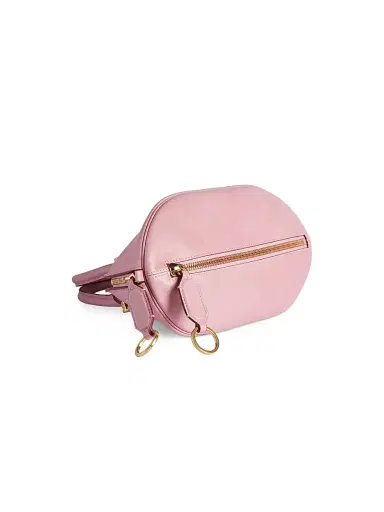 Balenciaga Women's Bolero Bowling Crossbody Bag - Rose Quartz | Thumbnail 5
