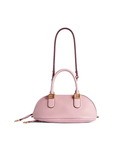 Balenciaga Women's Bolero Bowling Crossbody Bag - Rose Quartz | Thumbnail 7