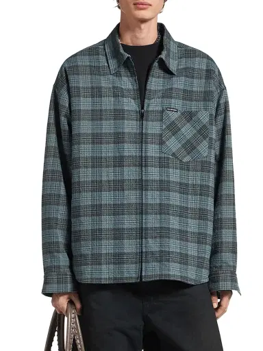 Balenciaga Men's Padded Overshirt - Blue - Size Large | Thumbnail 2 Balenciaga Men's Padded Overshirt - Blue - Size Large | Thumbnail 2