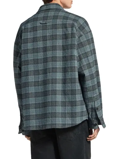 Balenciaga Men's Padded Overshirt - Blue - Size Large | Thumbnail 3 Balenciaga Men's Padded Overshirt - Blue - Size Large | Thumbnail 3