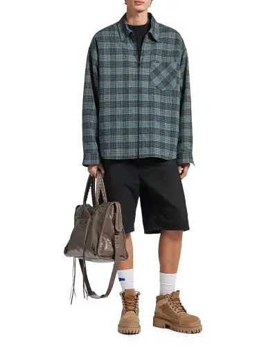 Balenciaga Men's Padded Overshirt - Blue - Size Large | Thumbnail 7 Balenciaga Men's Padded Overshirt - Blue - Size Large | Thumbnail 7