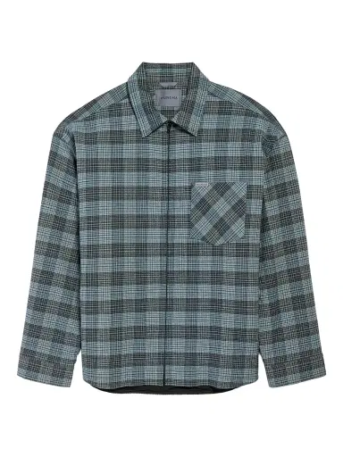 Balenciaga Men's Padded Overshirt - Blue - Size Large | Thumbnail 1 Balenciaga Men's Padded Overshirt - Blue - Size Large | Thumbnail 1