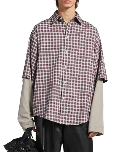 Balenciaga Men's Wrong Sleeve Shirt | Thumbnail 2