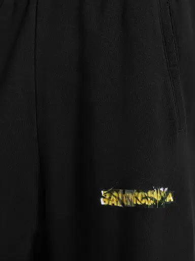 Balenciaga Men's Messy Spray Baggy Sweatpants - Black - Size Large | Thumbnail 5 Balenciaga Men's Messy Spray Baggy Sweatpants - Black - Size Large | Thumbnail 5
