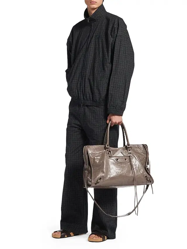 Men's Le City Tote Bag - Dark Noix