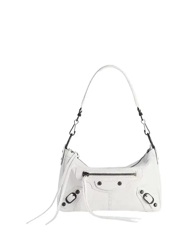 Balenciaga Women's Le City Moto Crossbody Bag - Optic White