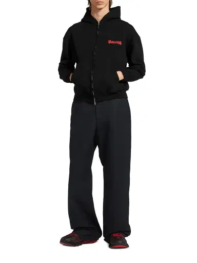 Balenciaga Men's Salon De Couture Zip-Up Regular Fit Hoodie - Black - Size Medium | Thumbnail 6 Balenciaga Men's Salon De Couture Zip-Up Regular Fit Hoodie - Black - Size Medium | Thumbnail 6