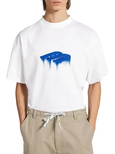 Balenciaga Men's Wet Brush Oversized T-Shirt - White - Size XXL | Thumbnail 2 Balenciaga Men's Wet Brush Oversized T-Shirt - White - Size XXL | Thumbnail 2