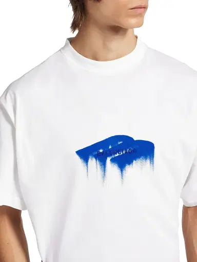 Balenciaga Men's Wet Brush Oversized T-Shirt - White - Size XXL | Thumbnail 5 Balenciaga Men's Wet Brush Oversized T-Shirt - White - Size XXL | Thumbnail 5